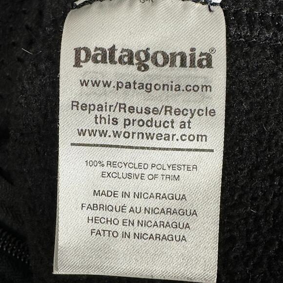 Patagonia Synchilla Vest Mens Medium Black Outdoor Hiking Comfort Classic Nature - Picture 8 of 13